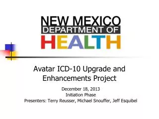 Avatar ICD-10 Upgrade and Enhancements Project