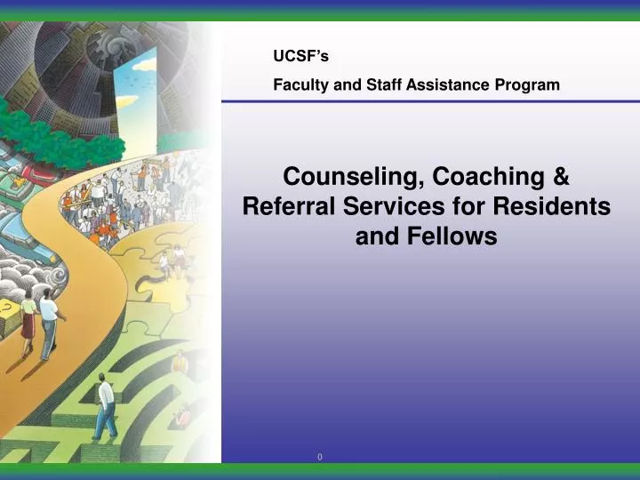 counseling coaching referral services for residents and fellows