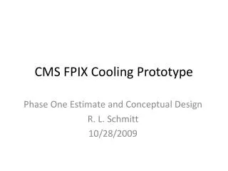 CMS FPIX Cooling Prototype