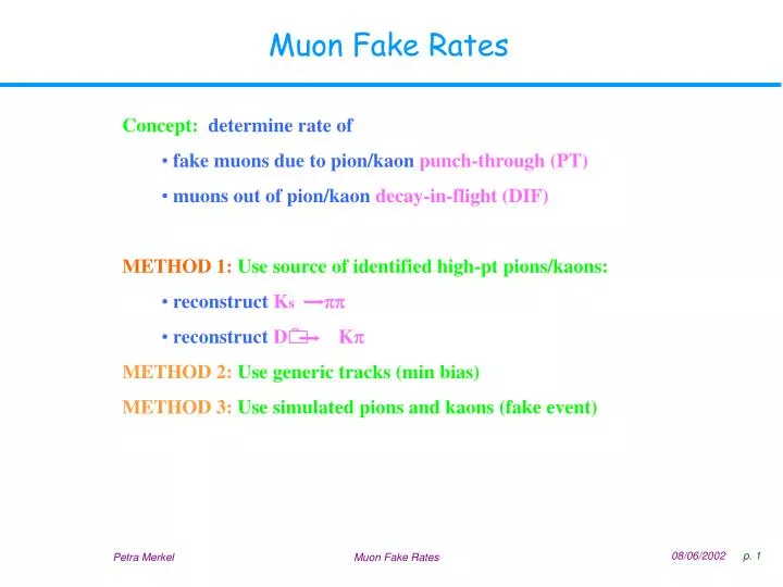 muon fake rates