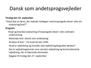 dansk som andetsprogsvejleder