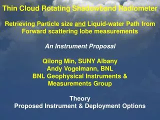 Forward scattering lobe &amp; particle size