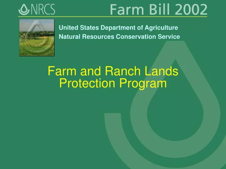 farm and ranch lands protection program