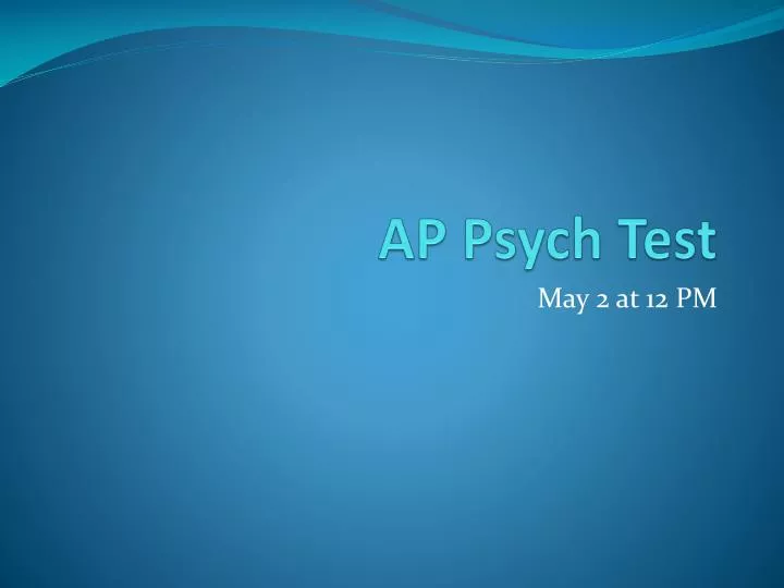 ap psych test