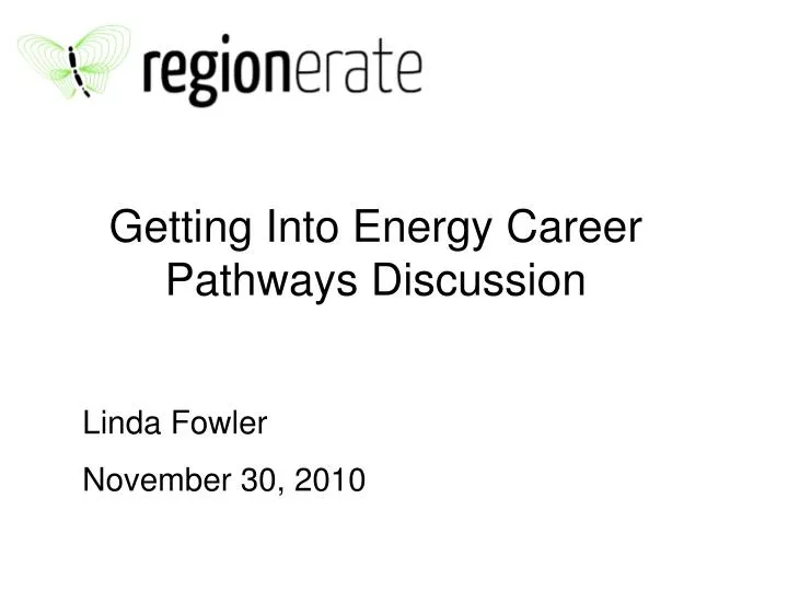 getting into energy career pathways discussion