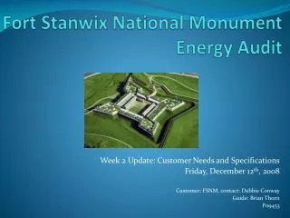 Fort Stanwix National Monument Energy Audit