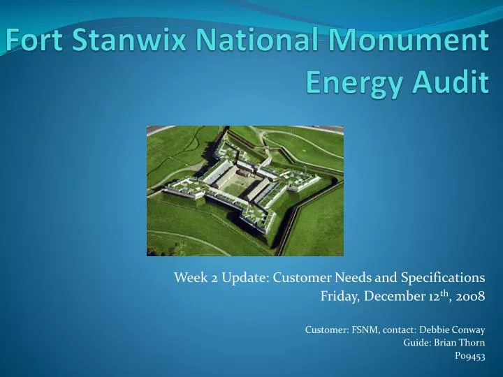 fort stanwix national monument energy audit