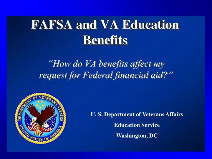 fafsa and va education benefits
