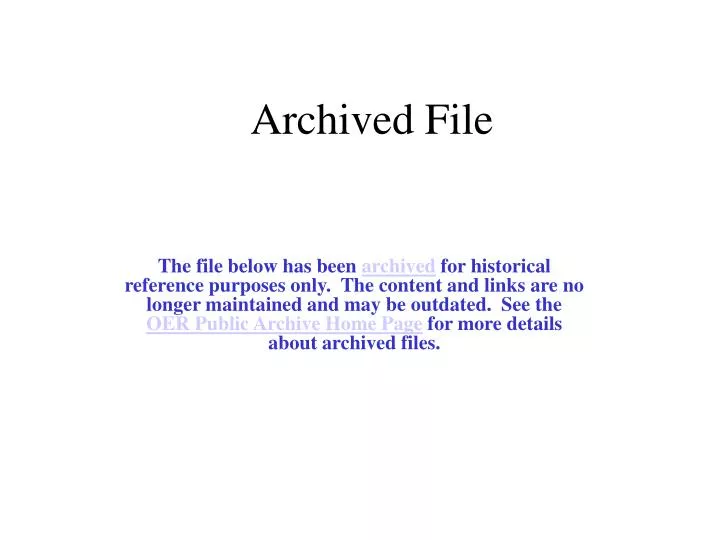 archived file