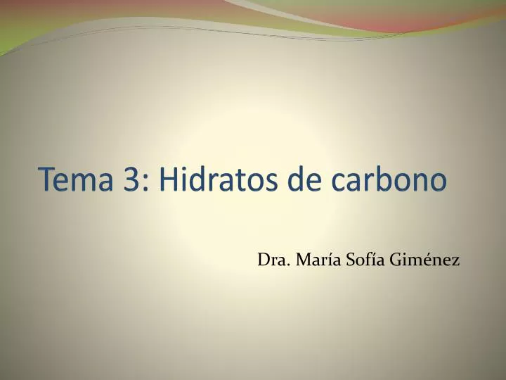 tema 3 hidratos de carbono
