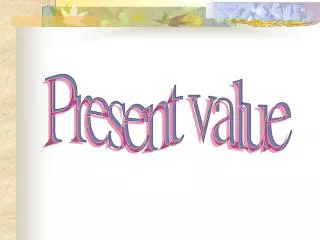 Present value