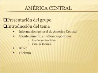 am rica central
