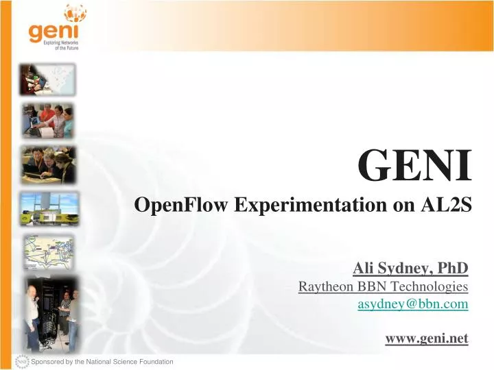 geni openflow experimentation on al2s