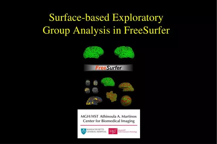 surface based exploratory group analysis in freesurfer