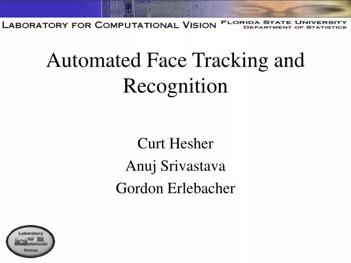 automated face tracking and recognition