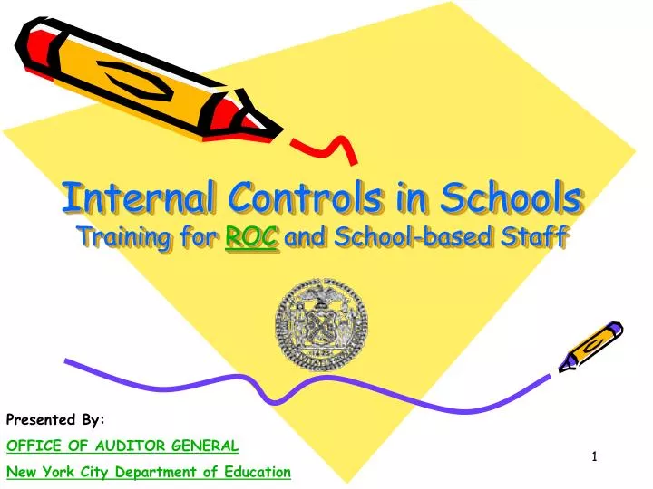 internal controls in schools training for roc and school based staff