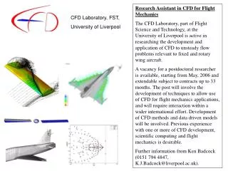 Research Assistant in CFD for Flight Mechanics