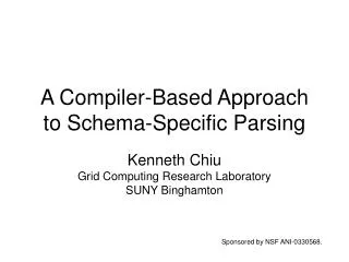 A Compiler-Based Approach to Schema-Specific Parsing