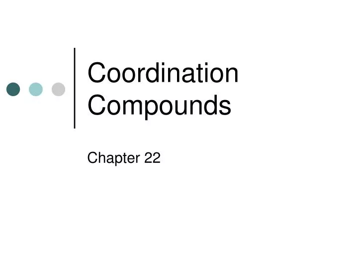 coordination compounds