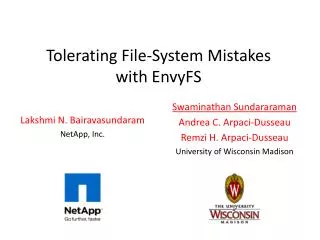 Tolerating File-System Mistakes with EnvyFS