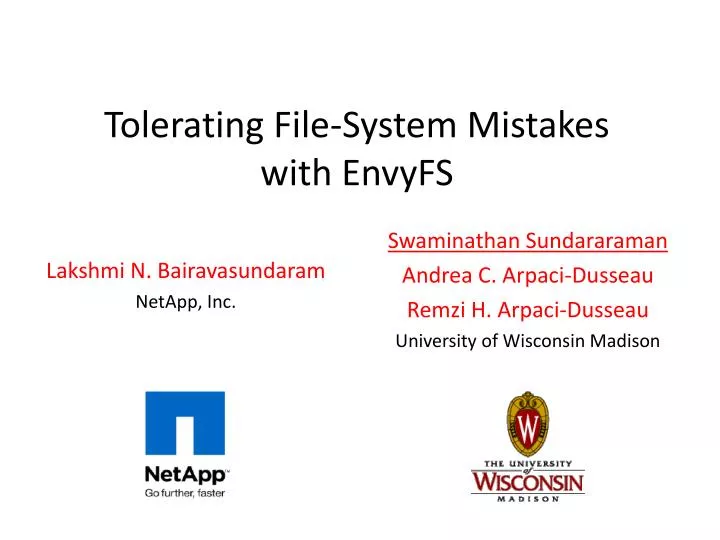 tolerating file system mistakes with envyfs