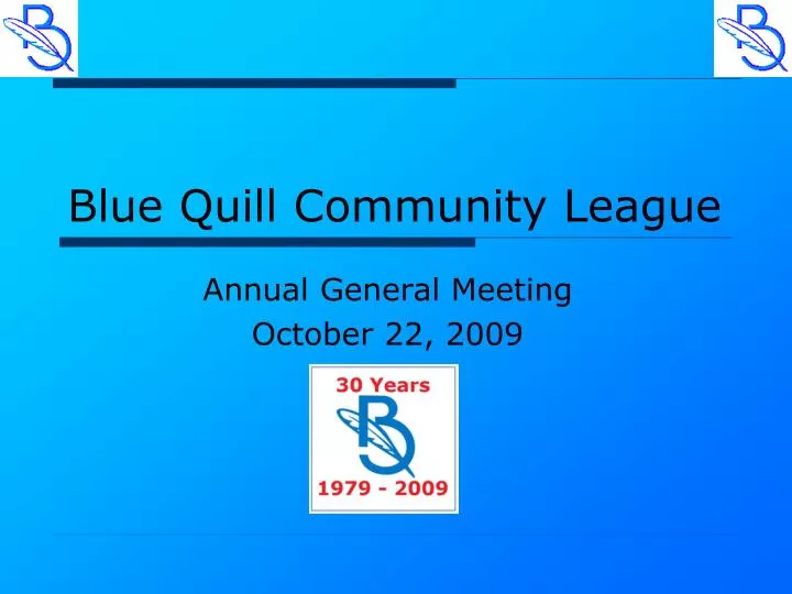 blue quill community league