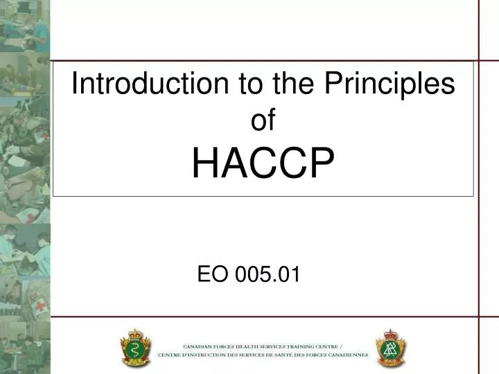 introduction to the principles of haccp
