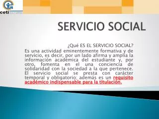 servicio social