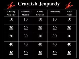 Crayfish Jeopardy