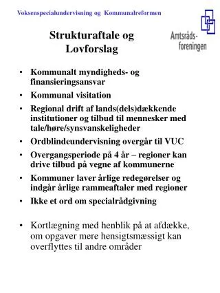 strukturaftale og lovforslag