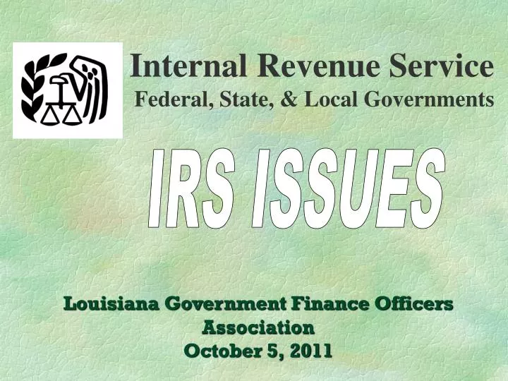 internal revenue service federal state local governments