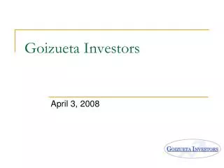 Goizueta Investors
