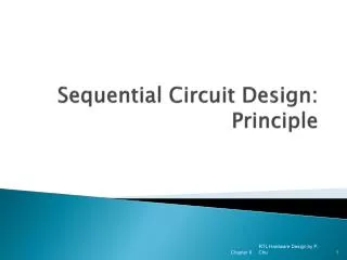 Sequential Circuit Design: Principle