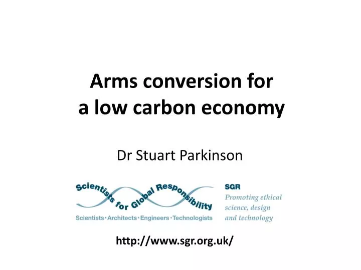 arms conversion for a low carbon economy