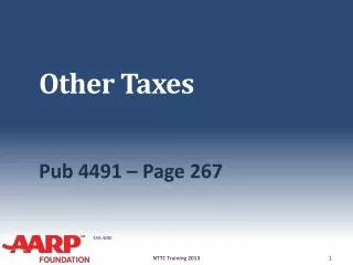 Other Taxes