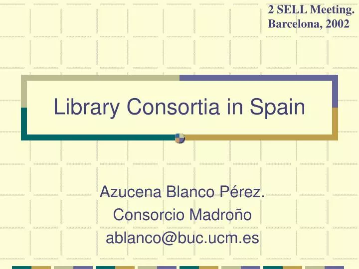 library consortia in spain