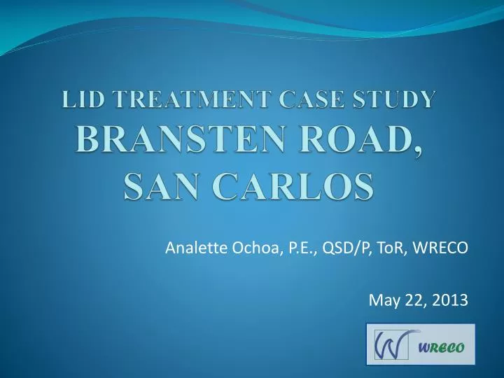 lid treatment case study bransten road san carlos