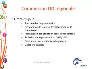 commission dd r gionale