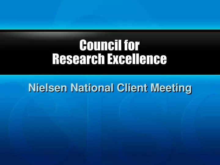 council for research excellence