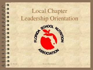 Local Chapter Leadership Orientation