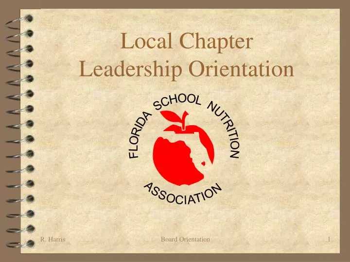 local chapter leadership orientation