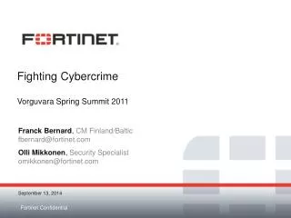 Fighting Cybercrime Vorguvara Spring Summit 2011