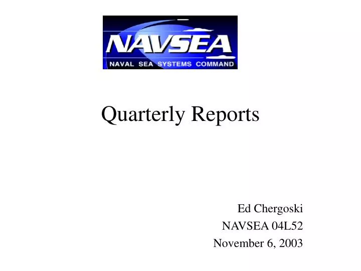 quarterly reports
