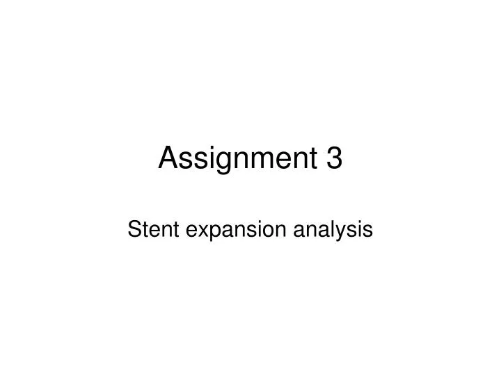 assignment 3
