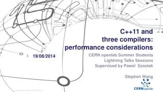 C++11 and three compilers: performance considerations