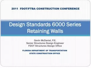 Design Standards 6000 Series Retaining Walls