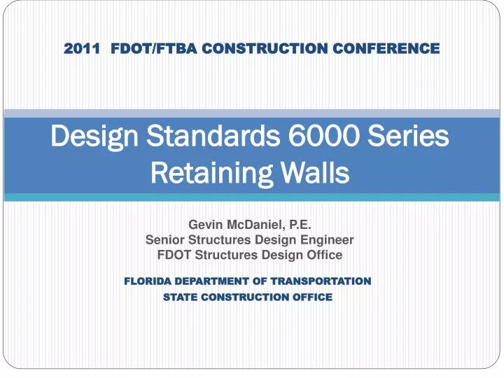 2011 fdot ftba construction conference