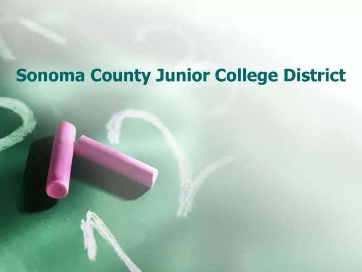 sonoma county junior college district