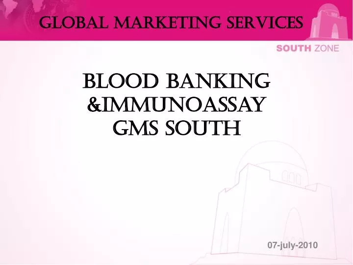 blood banking immunoassay gms south