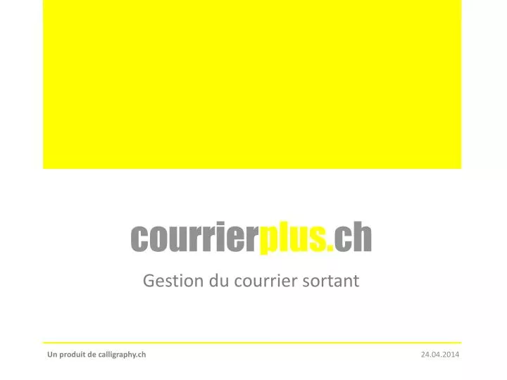 courrier plus ch